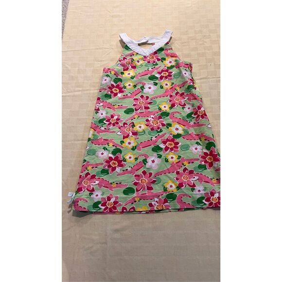 GYMBOREE GIRLS FLORAL ALLIGATOR FLORAL DRESS SIZE 10 - Picture 1 of 8